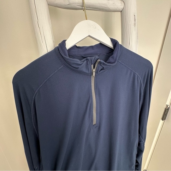 Levelwear Men’s Stryker Navy Quarter Zip Pullover Top SZ XL - Picture 9 of 11